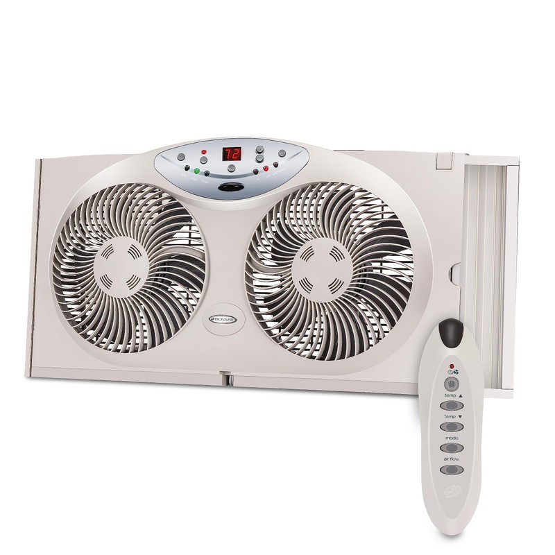 Bionaire Window Fan with Reversible Airflow Blades – 3-Speed Settings,