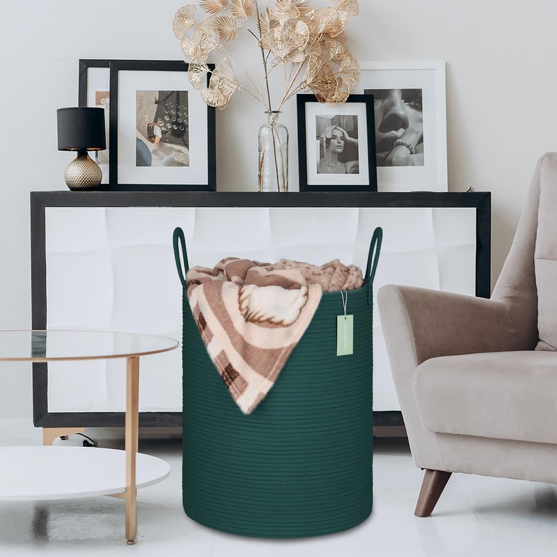 BOSROTY Large Laundry Hamper Basket for Girls Boys Kids 65L,
