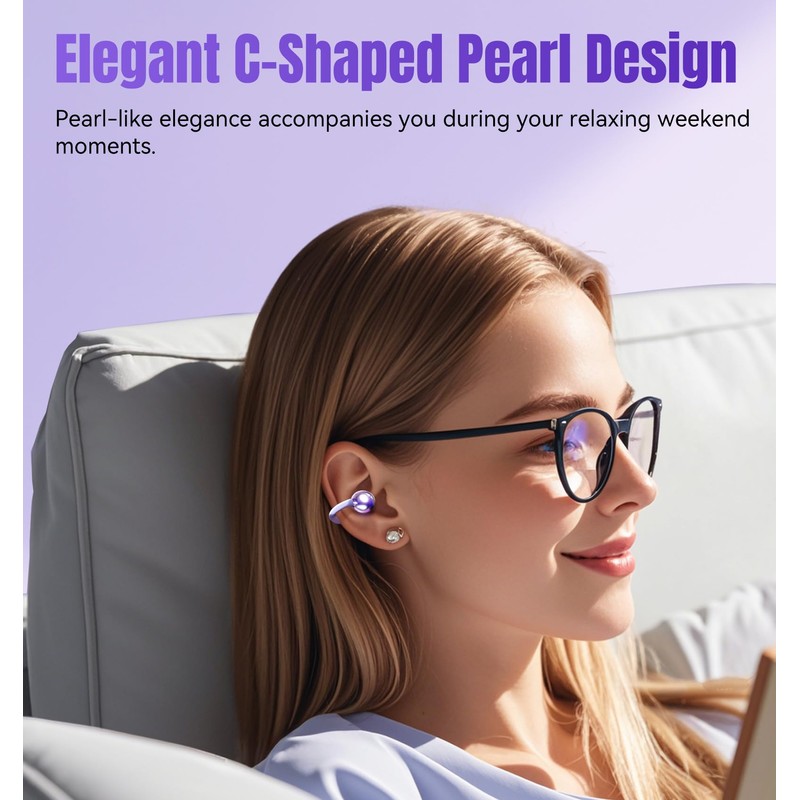 King Lucky Truly upgrade Clip on Earbuds Open Ear Wireless