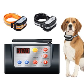 2 in 1 Wireless Dog Fence with Training Collars, ManKiaPro Electric Pet Fencing System Rechargeable Adjustable Stable Signal, Indoor and Outdoor for 2 Dogs Meanwhile