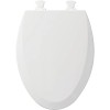 Bemis Toilet Seat, Easy Clean & Change Hinges, Elongated, Enameled