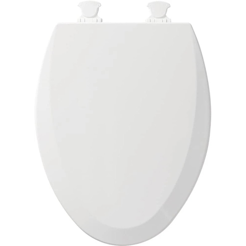 Bemis Toilet Seat, Easy Clean & Change Hinges, Elongated, Enameled