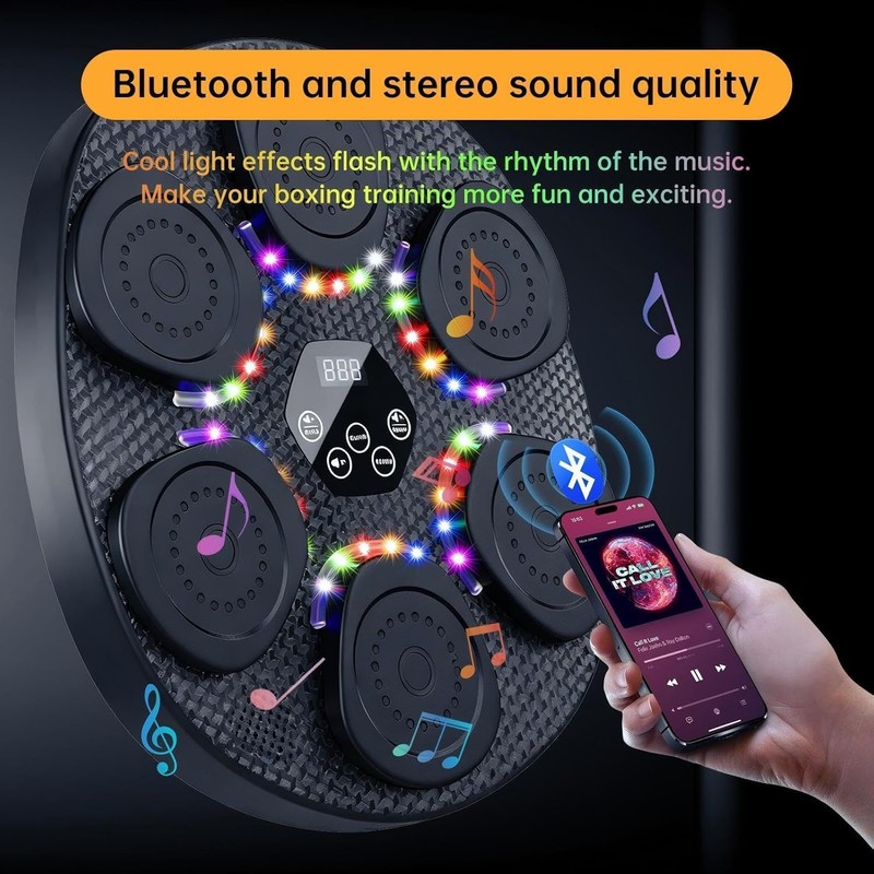 GUKANUYI Smart Music Boxing Machine with Gloves, Fun Boxing Game