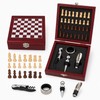 4-Piece Wine Accessories Set for Home Entertaining - Chessboard Wine