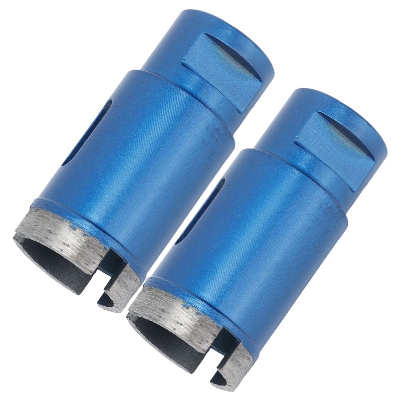 2pcs Marble Hole Openers 32mm Sharpened Sturdy Blue Drilling Hole