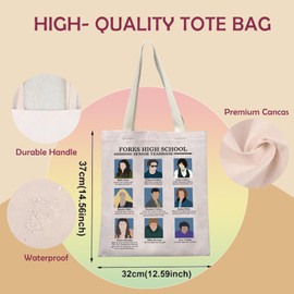 Twiilight Vampire Movie Tote Bag Twiilight Lover Gift Edward Bella Fans T-wilight Shopping Bag, Forrks Hiigh Schhool 1