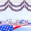 59.06FT 9Pcs 4th/Fourth of July Tinsel Garland Decorations - Memorial