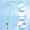 Zkptops Scrunchie Lanyard for ID Badges Keys Cute Stretchy Neck