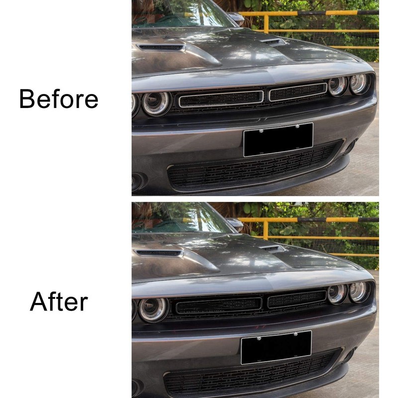 Voodonala for Challenger Front Grille Radiator Grille Inserts Grillwork Trim