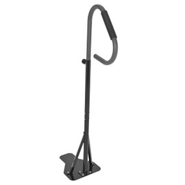 HECASA 57" H Hot Tub Handrail Spa Safety Rail Hot Tub Hand Rail W/Foam Cover, Spa Railing Hot Tub Rail 600LBS Capacity for Indoor/Outdoor Bath Slide Under Mounting Base Steel