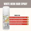 White Neon Hair Spray, Easy to Apply & Wash Out