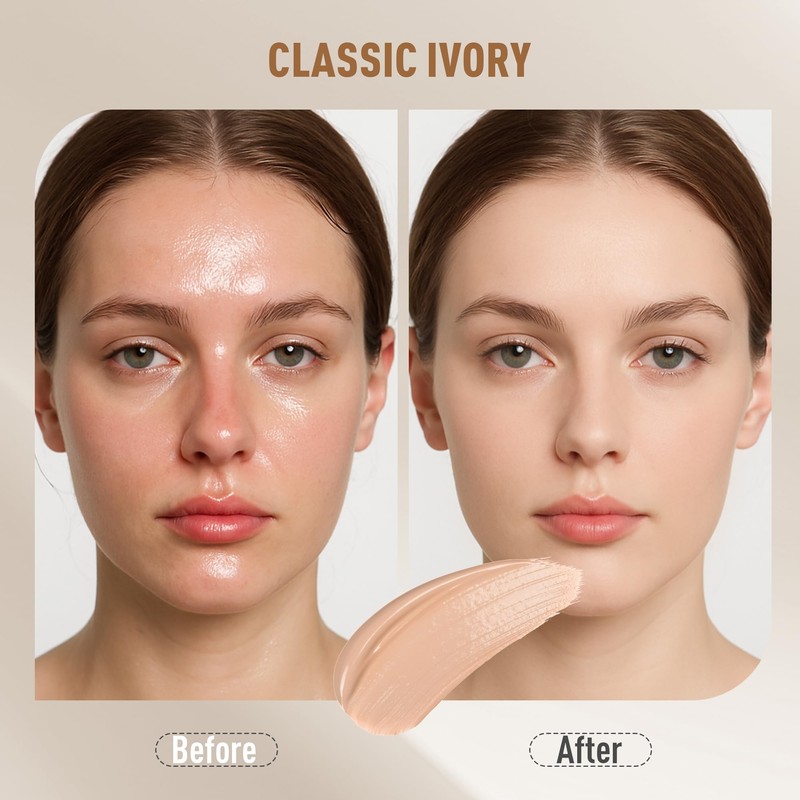 FV 2 Pack Waterproof Foundation, Lightweight & Medium Coverage Foundation