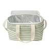 Sage Stripe Cooler Bag | La Palma