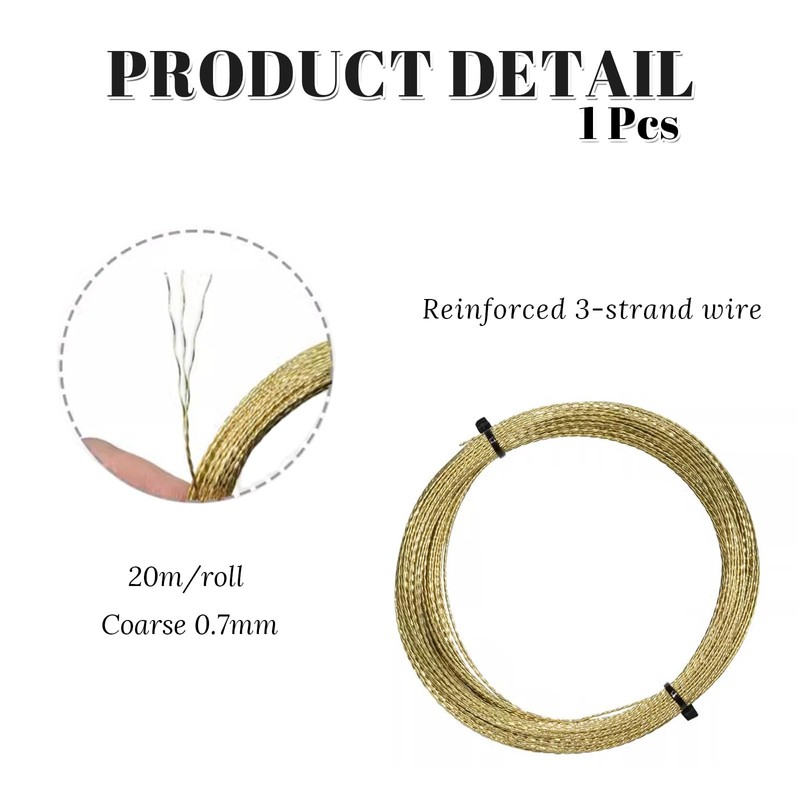 RLMVGBX 20m Wire Saw for Windshield Removal - Automotive Glass