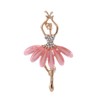 QLUYCKW Ballet Dancer Brooch Pin for Women Dainty Fashion Colourful