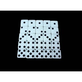 Fun toys 25 White Opaque Dice