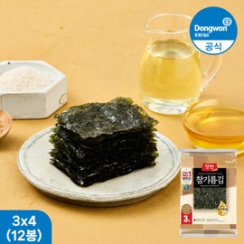 Dongwon Yangban Sesame Oil Gim (Seaweed) - Whole Sheet Gim 20g x 12 packs