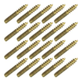 bociloy 20Pcs M4x25mm Hanger Bolts, Double Ended Thread Dowel Screws, Self-Tapping Screws for Secure Wood Joints