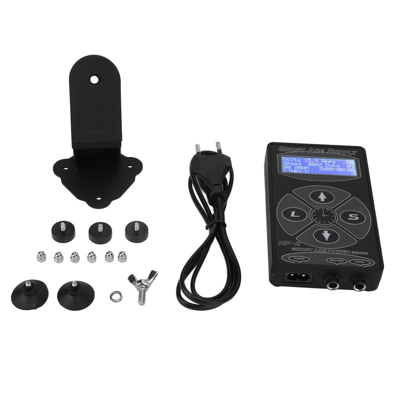 Tattoo Power Supply LCD Screen 2 Pedal Modes Timing Good
