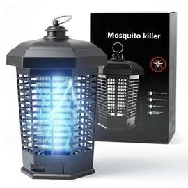 Bug Zapper Outdoor/Indoor Plug-in, 4200V High Voltage Electric Mosquito Killer, IPX6 Waterproof - Effective Fly, Gnat, and Insect Trap for Home, Garden, Camping, and Patio