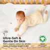 Waterproof Crib Mattress Protector Cover Fitted - 2-Pack Quiet Baby