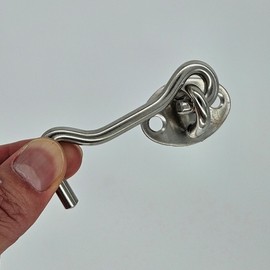 Sliding & Hinged Door Latch Lock Bathroom Silver 3ea