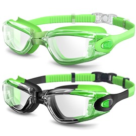 Braylin Swim Goggles, 2-Pack Swimming Goggles, Anti Fog, No Leaking For Adult Women Men Youth