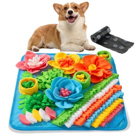 Dog Snuffle Mat - Interactive Feeding Toy for Dogs, Pet Slow Feeding Mat, Dog Foraging Mat for Slow Eating, Smell Training, Stress Relief– Fun Puzzle Game for Large, Medium, Small Dogs, 39 * 39CM