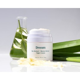 Three Ships Dream Bio + Shorea Butter Night Cream – Vegan Night Moisturizer Face Cream Hydrates – As Seen on Dragons’ Den – Bio Cream for All Skin Types, 50g