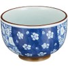 Saikaitoki 61677 Hasami Ware Tea Cup with Lid, Plum Pattern,