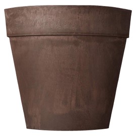 PSW Pot Collection Corner Triangle Planter Pot for Indoor and Outdoor Plants and Gardens, 13.5-inch x 17.5-inch, Chocolate