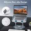 Lifelong Adjustable Laptop Stand with 360° Rotating Base, Ergonomic Computer