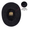 URBAN 5884 Genuine Leather Cowboy Hat, Western Cowboy Hat Made
