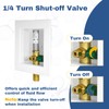 1-PACK GUOFIS Icemaker Outlet Box with 1/2" MIP Sweat Inlet