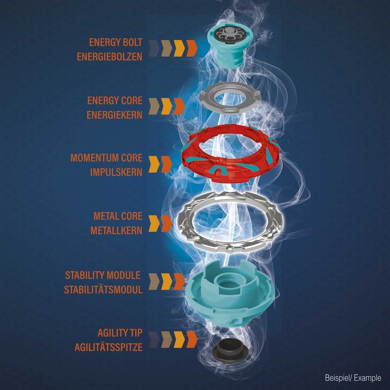 CRAZE Blade Battle Spinner - Skorpix Xoctarus Evolution Metal Spinning