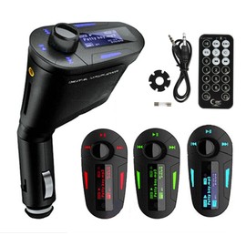 REALMAX® Car Music FM Transmitter universally compatible with all Brand mobiles MP3 Players Tablets & all car models (Standard, Blue)