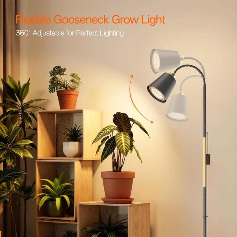 Bstrip Grow Light for Indoor Plants, 65" Tall Standing Grow