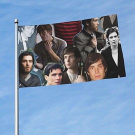 Cillian Murphy Flag Wall Decor Hangings Banner Flags For Outdoor Indoor Garden Dorm 3x5 Ft Black