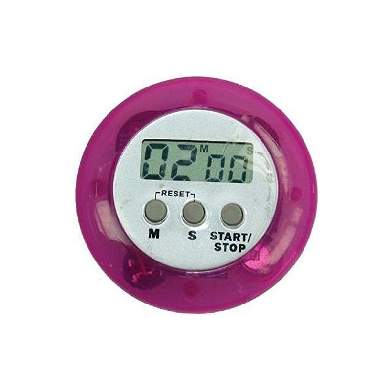 Eddingtons Digital Kitchen Timer, Purple, Round