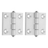 sourcing map 2Pcs Adjustable 180 Degree Hinges, 60mmx60mm Zinc Alloy