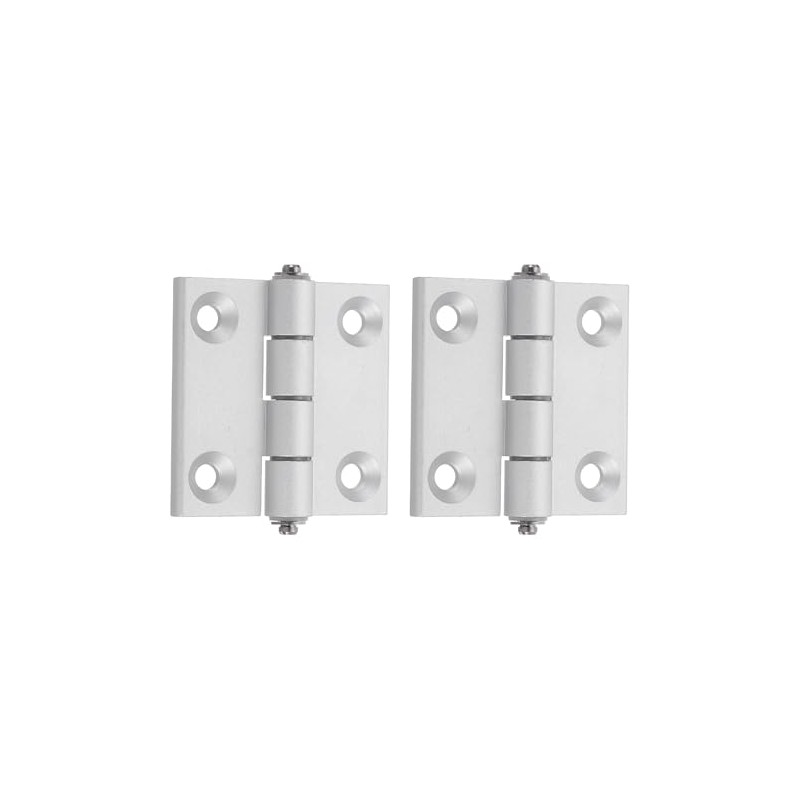 sourcing map 2Pcs Adjustable 180 Degree Hinges, 60mmx60mm Zinc Alloy