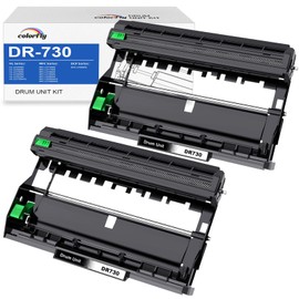 High Yield DR730 Drum Unit Replacement for Brother Printer - 2 Packs, Compatible with HL-L2350DW MFC-L2710DW DCP-L2550DW MFC-L2750DW HL-L2390DW HL-L2395DW MFC-L2690DW HL-L2370DW HL-L2370DWXL Printers
