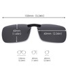 JM Rimless Rectangle Clip On Sunglasses Lightweight Polarised Glasses Women