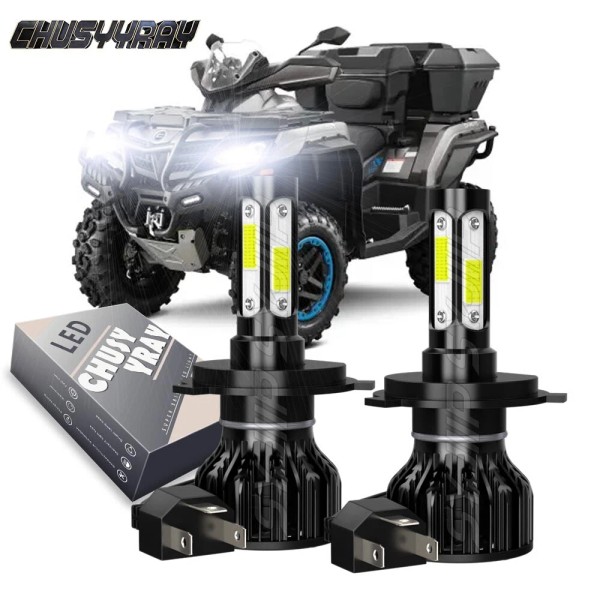 CHUSYYRAY LED Headlight Kit H4 9003 6000K White Hi/Low Bulbs