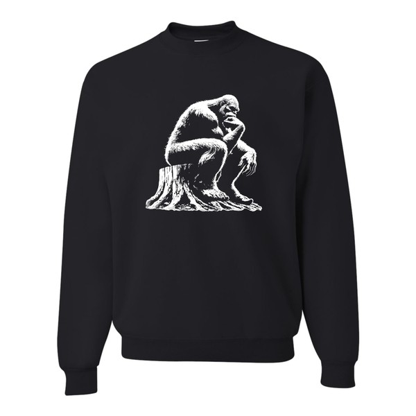 Go All Out XX-Large Black Mens The Thinker Bigfoot Sasquatch