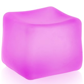 MUYMUT Sensory Stress Cube – High-Density Gel Filled Squishy Toy with Matte Texture for Kids & Adults, Stress and Anxiety Relief Fidget, Autism-Supportive, 1-Pack in Purple