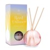 Paddywax Retro Glass Realm Collection Reed Diffuser, 4-Fluid Ounces, Green