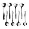 ERCENTURY Stainless Steel Tableware Flower Coffee Spoon, Tea Spoon, 8