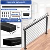 Zylorix 4FT Stainless Steel T304 Black Handrail for Cable Railing