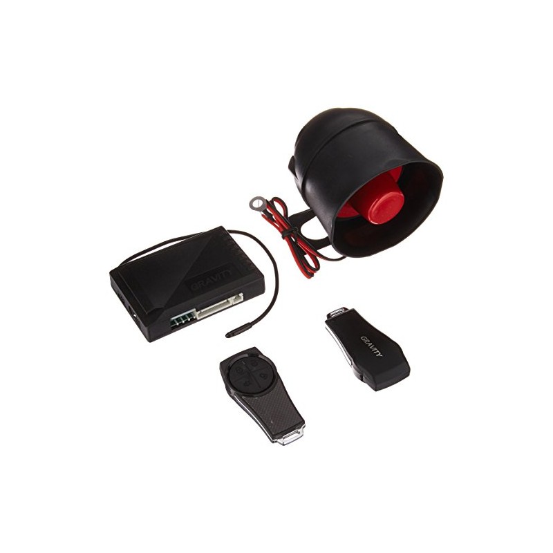 Unknown Gravity Car Alarm & Keyless Entry System w/Internal Shock